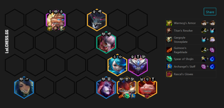 lol云顶之弈艾希阵容搭配