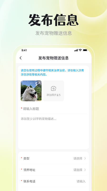 宠物领养互助_截图3