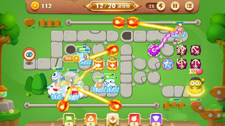 保卫萝卜3游乐场2关有什么窍门