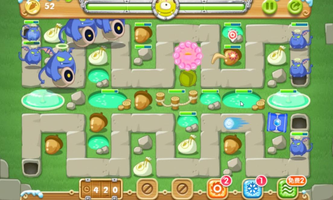 怎样才能顺利通过保卫萝卜2遇见阿秋