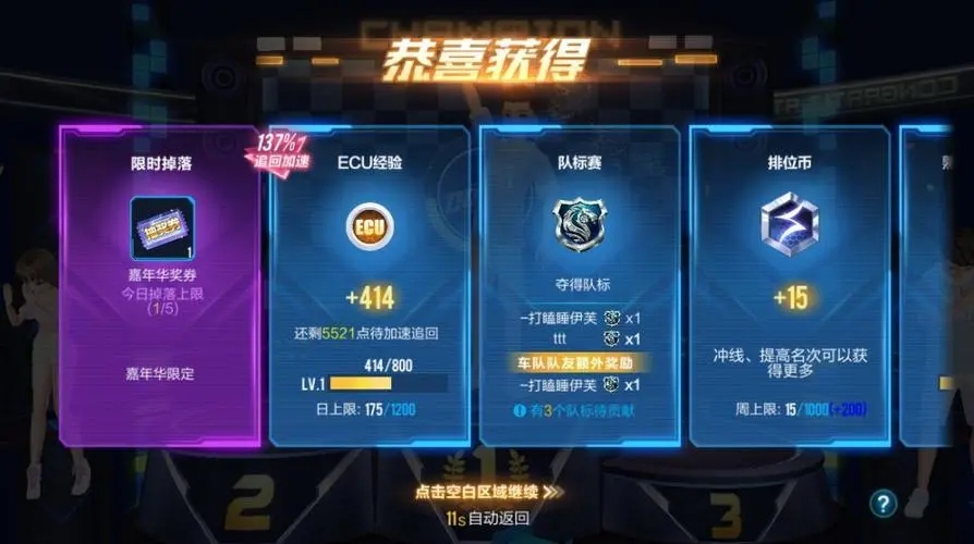 qq飞车天启模式中可以获得哪些道具