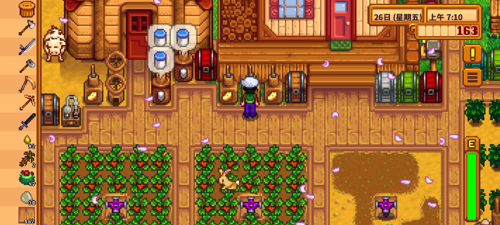 游戏星露谷物语中莱纳斯的篮子放在哪儿