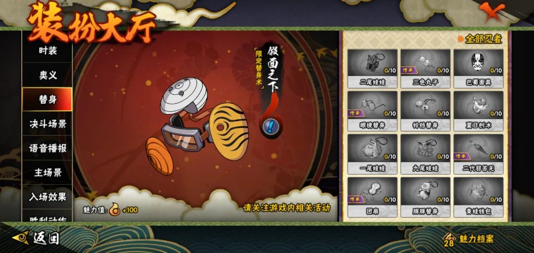 火影忍者秘境28层装备在游戏中有何用途