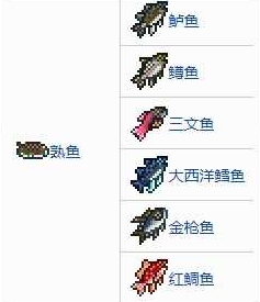 钓鱼在泰拉瑞亚可以找到什么