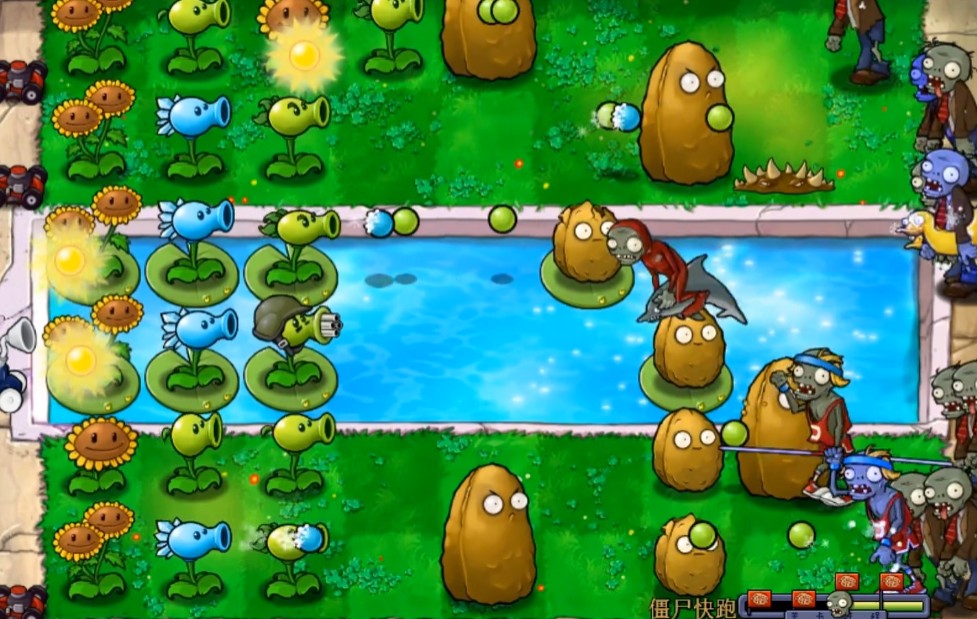 请问在植物大战僵尸中可以使用哪些蓝色植物