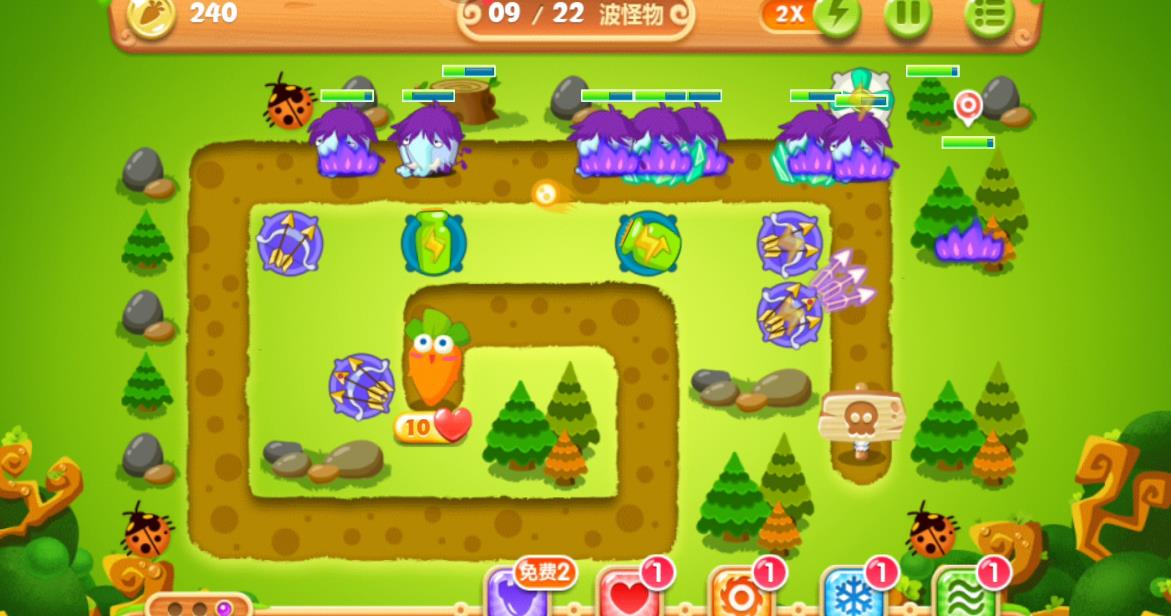 保卫萝卜2第12关过关技巧