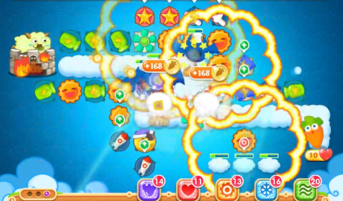 有什么攻略可以通过保卫萝卜2第52关