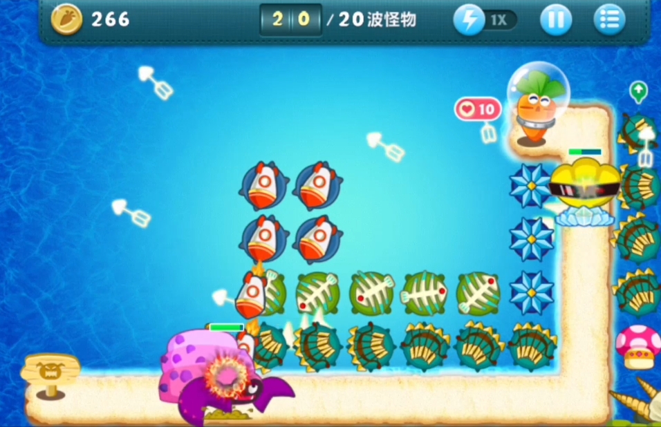 保卫萝卜2第69关如何过关比较简单