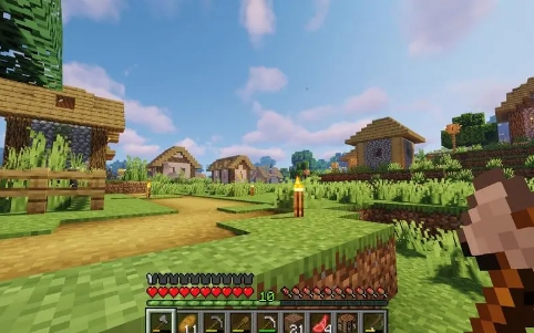 在我的世界里怎样才能搭建一个无人村庄