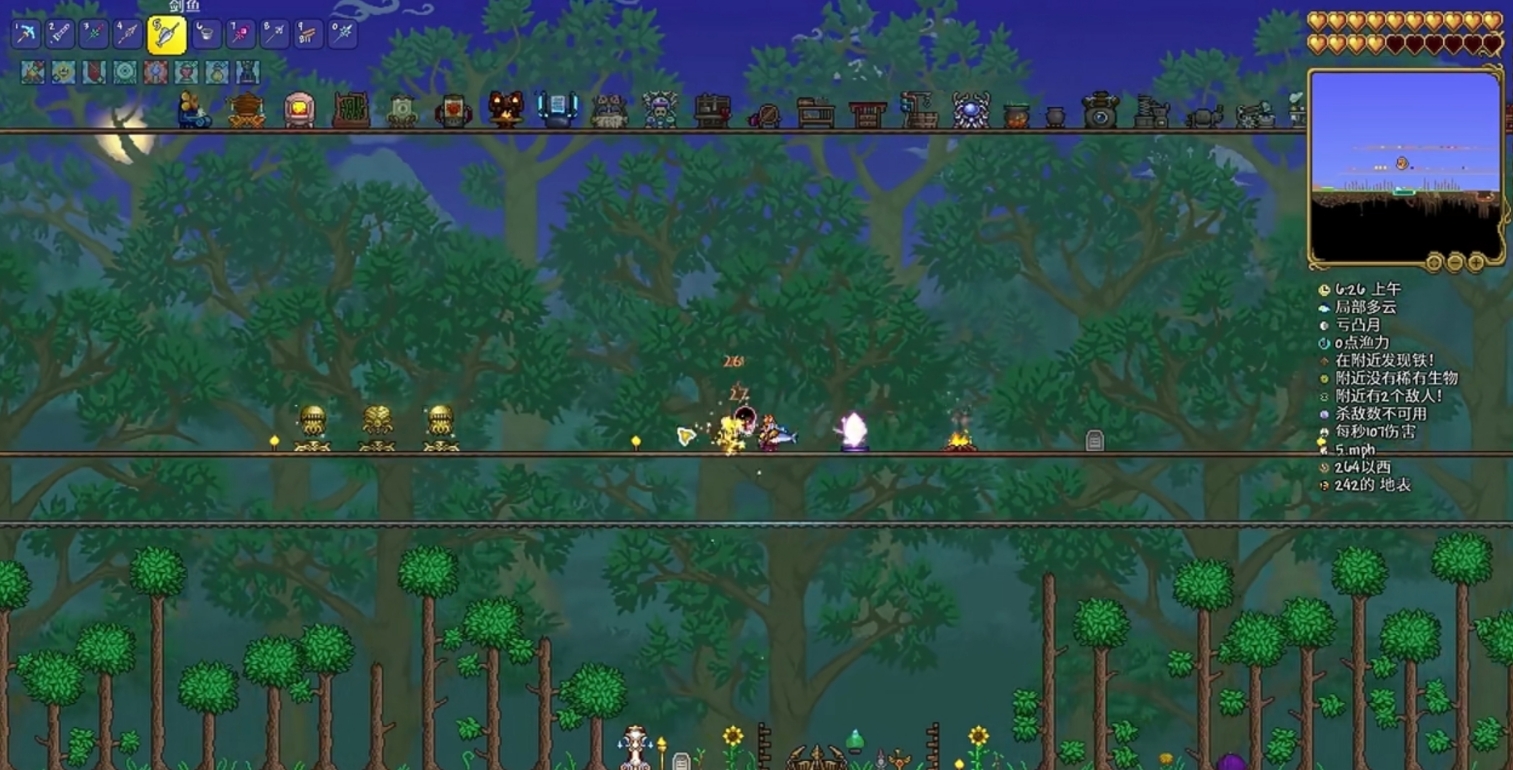 如何在泰拉瑞亚中迅速刷新眼球怪