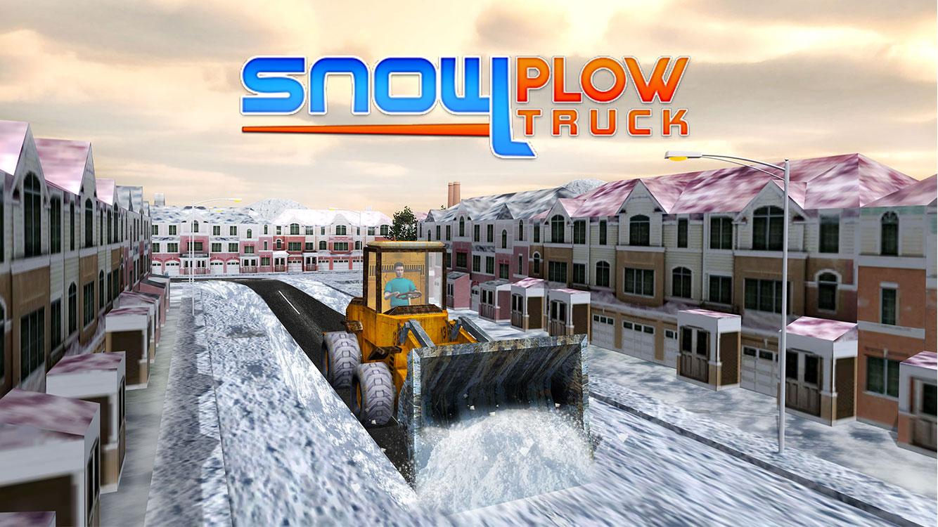 犁型铲雪卡车3d