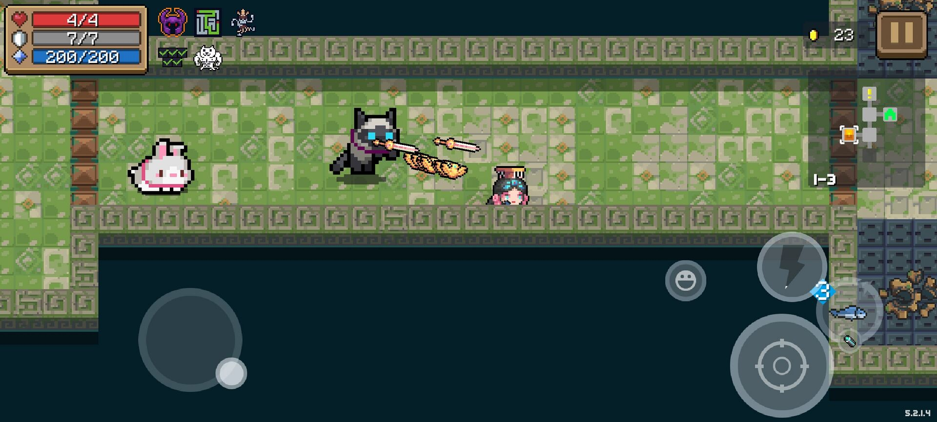 元气骑士使用哪些元素武器进行战斗