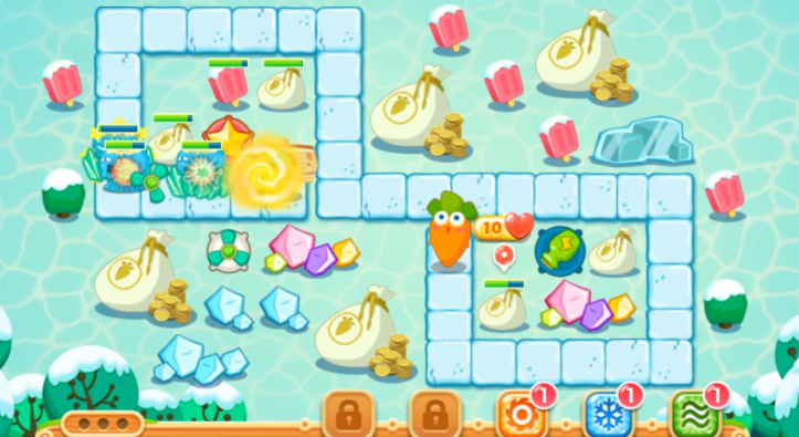 如何解锁保卫萝卜2的第93关