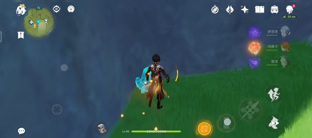 原神如何进入黑岩之困的战斗场景