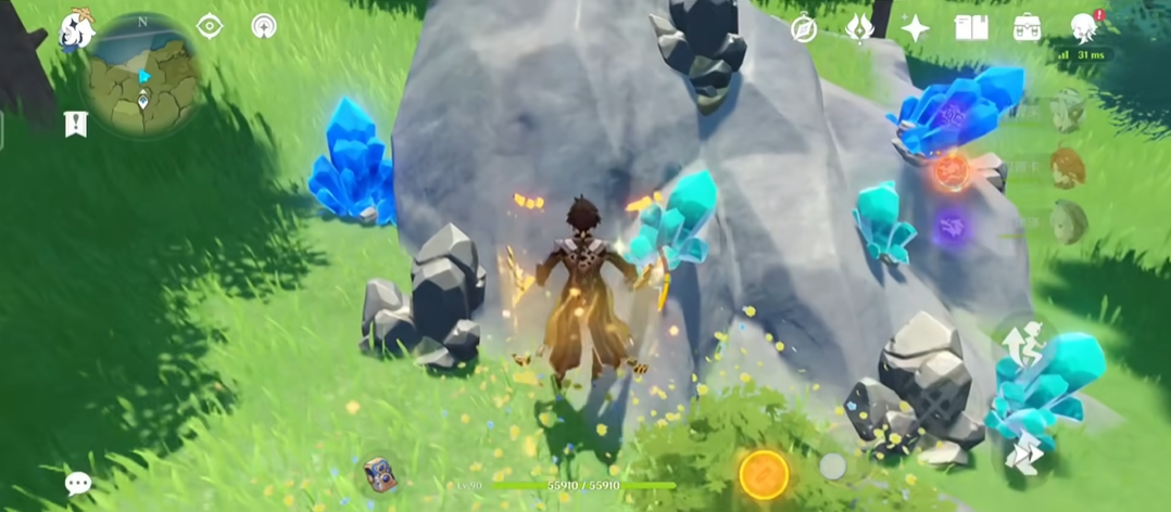 原神如何进入黑岩之困的战斗场景