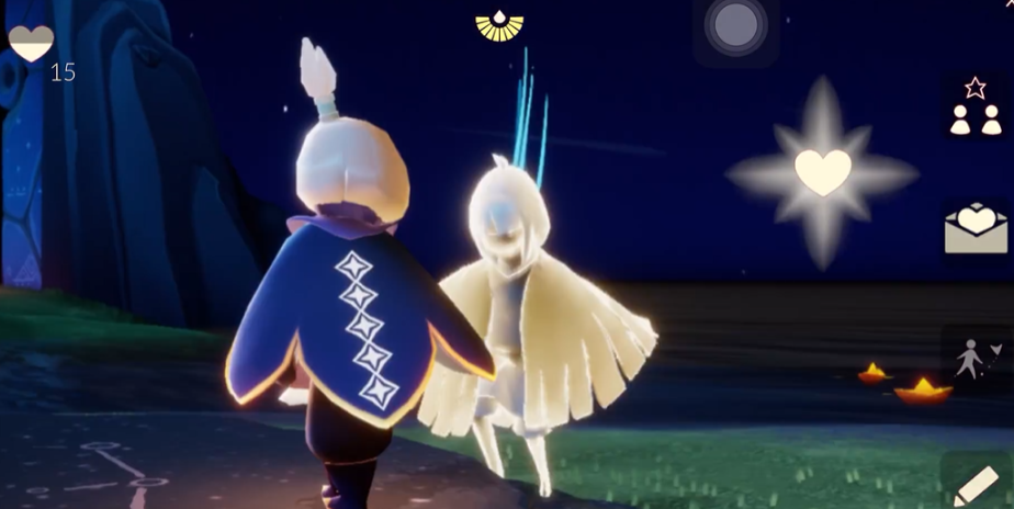 光遇中可否展示人物的背影动作