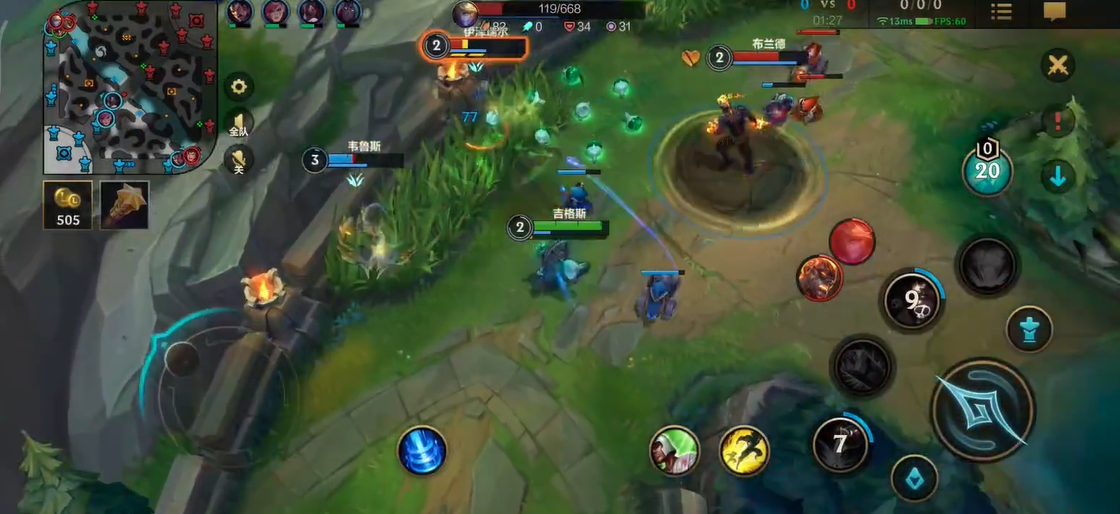 如何在英雄联盟手游中防御劫对adc的攻击