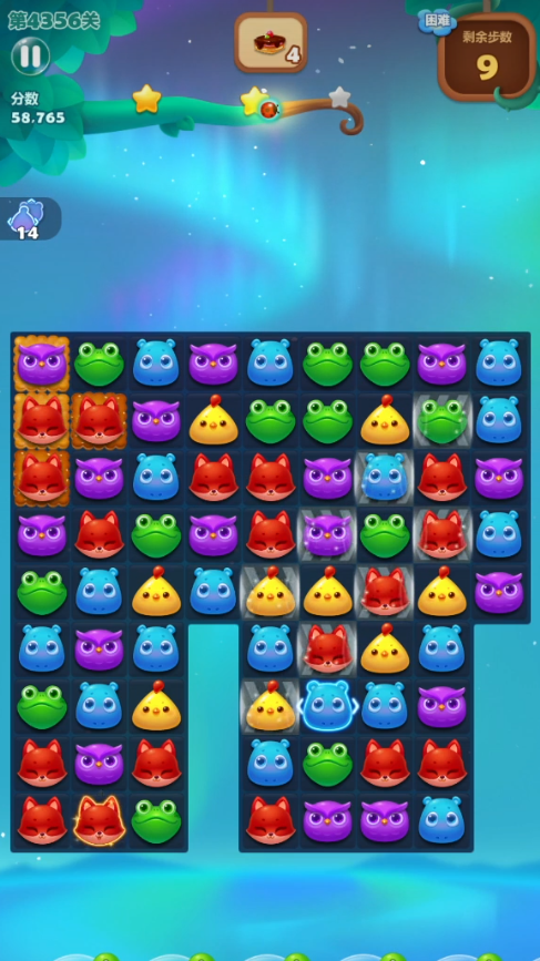 开心消消乐十682隐藏关怎样过