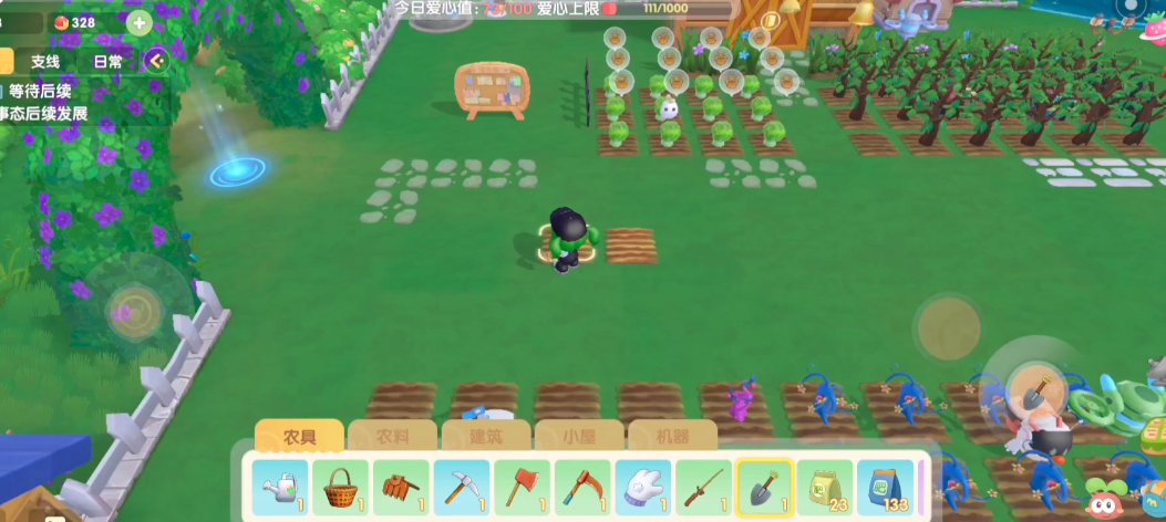 在小镇上应该如何建摩尔庄园的房屋