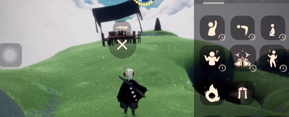 光遇中角色如何实现倒地连续转圈的动作