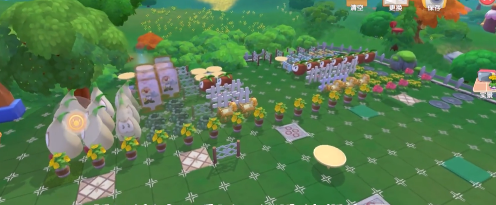 摩尔庄园亭子和桌子之间的连接方式是什么