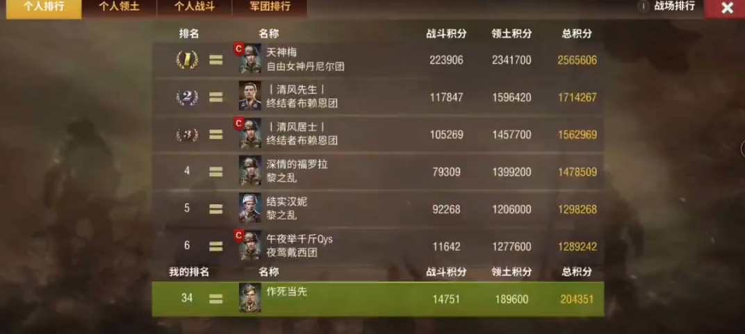 二战风云2怎样提高战斗积分