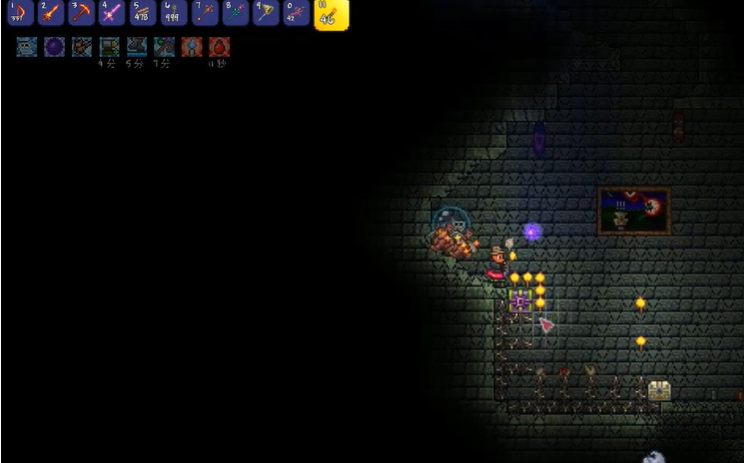 如何在泰拉瑞亚游戏中生成发光蘑菇群落