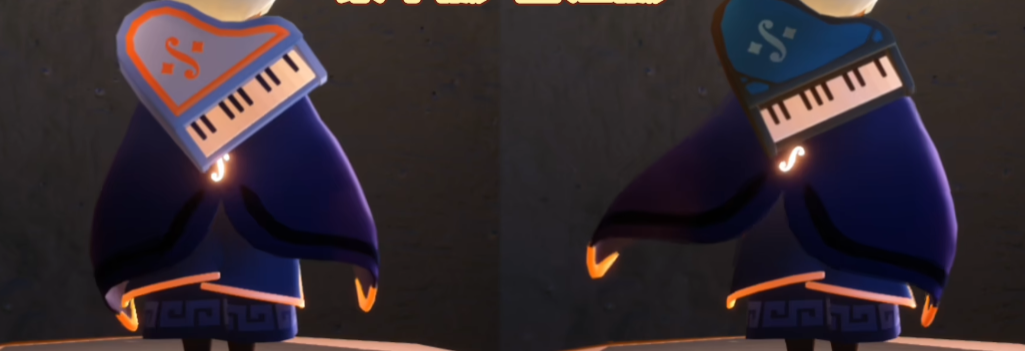 如何在光遇里调整彩虹桥的斜度