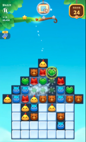 求教如何过关开心消消乐238