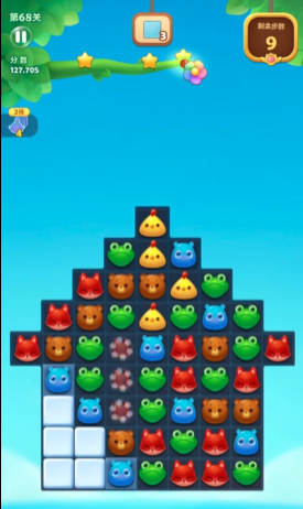 求教如何过关开心消消乐238