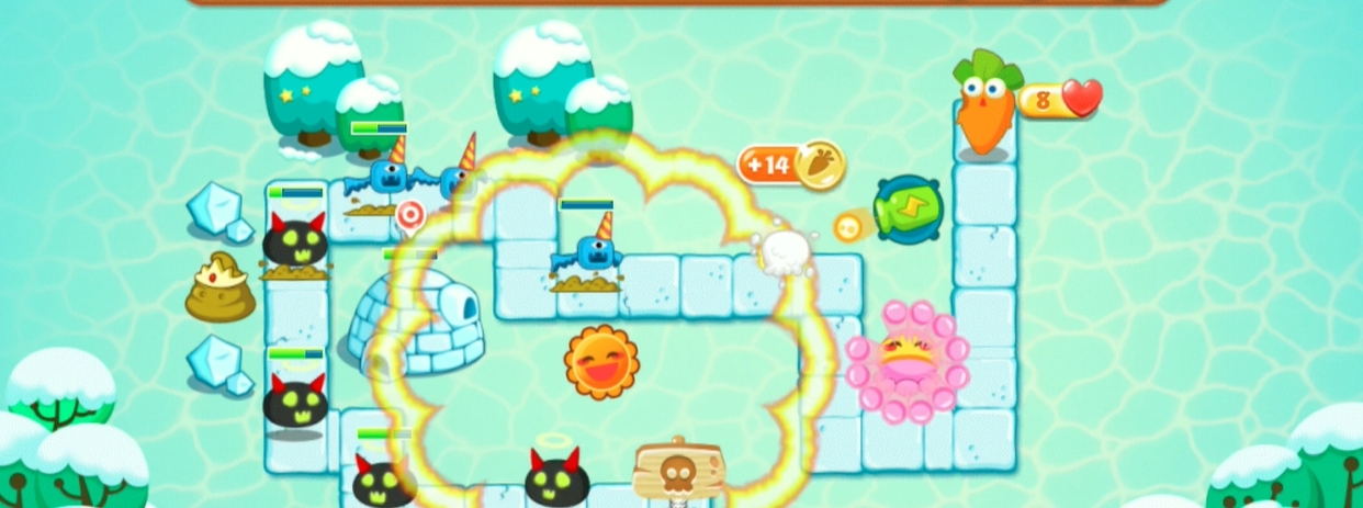 保卫萝卜2第16关攻略图解法有哪些提示